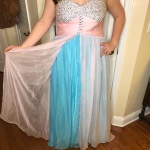 Custom Beaded Prom Dress